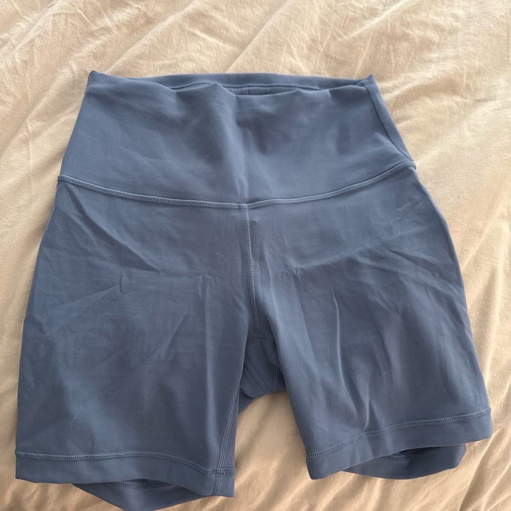 Lululemon Athletica Blue Athletic Shorts High-Waisted